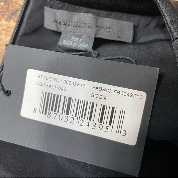 Alexander Wang Womens Twisted Front Drop Waist‎ Muscle Tee Dress Black Size 4 - Picture 4 of 7